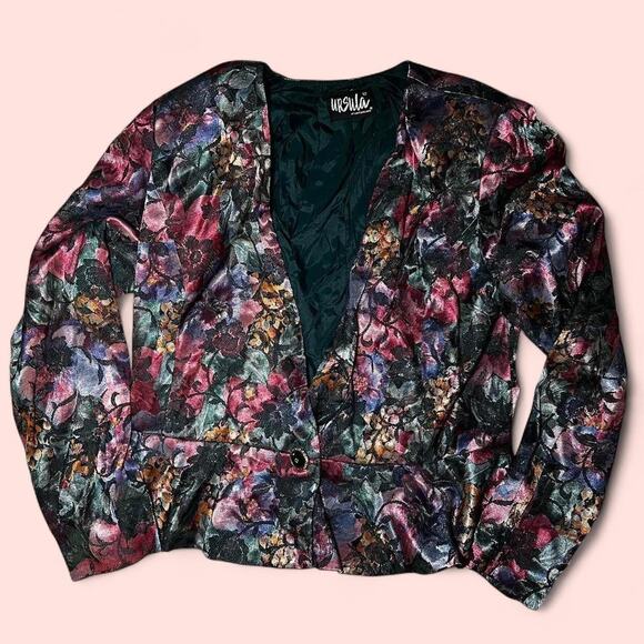 Vintage floral blazer jacket - Picture 1 of 6